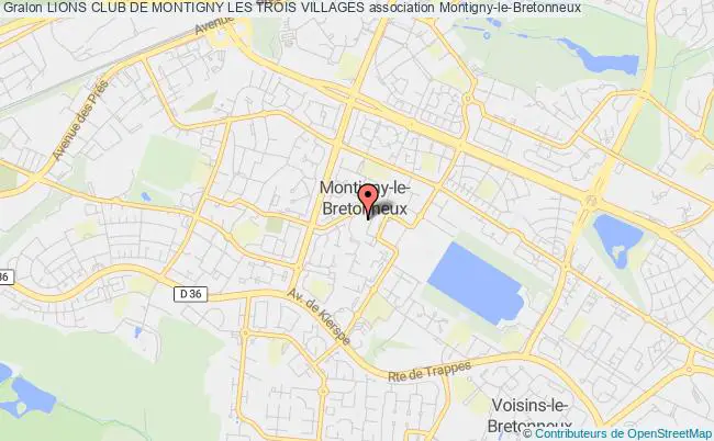 plan association Lions Club De Montigny Les Trois Villages Montigny-le-Bretonneux