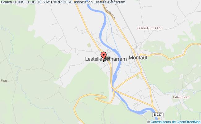 plan association Lions Club De Nay L'arribere Lestelle-Bétharram