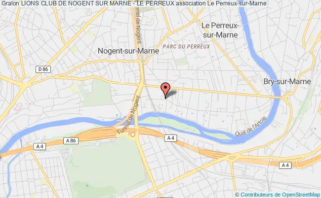 plan association Lions Club De Nogent Sur Marne - Le Perreux Le Perreux-sur-Marne