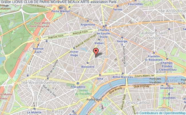 plan association Lions Club De Paris Monnaie Beaux Arts Paris