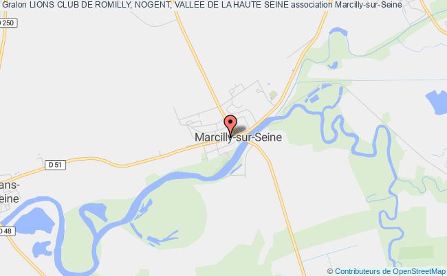 plan association Lions Club De Romilly, Nogent, Vallee De La Haute Seine Fontenay-de-Bossery