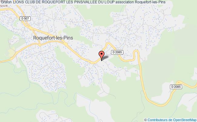 plan association Lions Club De Roquefort Les Pins/vallee Du Loup Roquefort-les-Pins