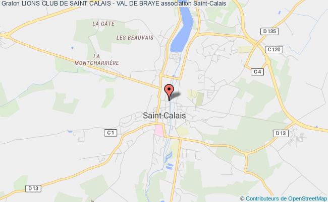 plan association Lions Club De Saint Calais - Val De Braye Saint-Calais