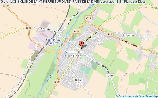 plan association Lions Club De Saint Pierre Sur Dives -rives De La Dives Saint-Pierre-sur-Dives