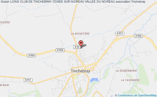 plan association Lions Club De Tinchebray Conde Sur Noireau Vallee Du Noireau Tinchebray-Bocage