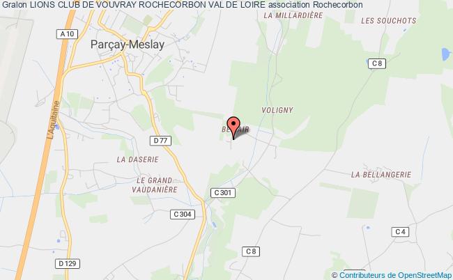 plan association Lions Club De Vouvray Rochecorbon Val De Loire Rochecorbon