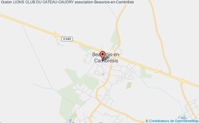 plan association Lions Club Du Cateau-caudry Beauvois-en-Cambrésis