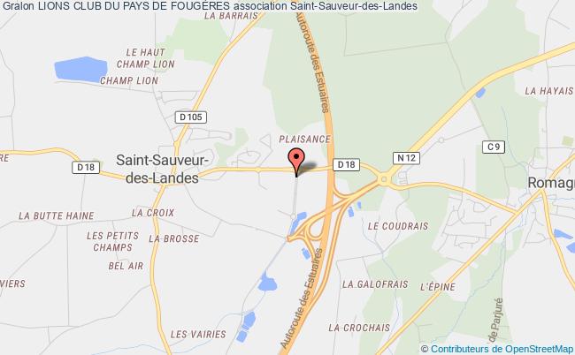 plan association Lions Club Du Pays De FougÈres Saint-Sauveur-des-Landes