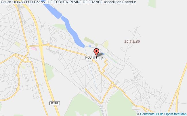 plan association Lions Club Ezanville Ecouen Plaine De France Ézanville