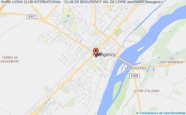 plan association Lions Club International - Club De Beaugency Val De Loire Beaugency
