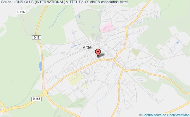 plan association Lions-club (international) Vittel Eaux Vives Vittel