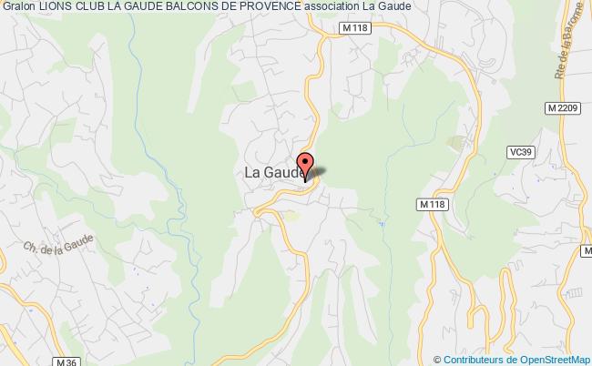 plan association Lions Club La Gaude Balcons De Provence La Gaude