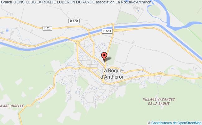 LIONS CLUB LA ROQUE LUBERON DURANCE