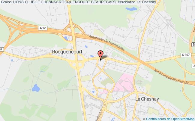 plan association Lions Club Le Chesnay-rocquencourt Beauregard Chesnay