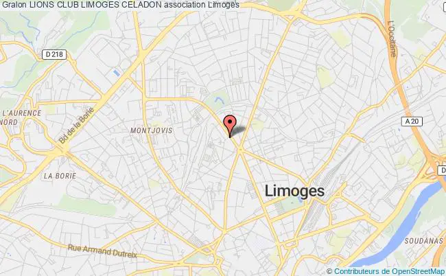 plan association Lions Club Limoges Celadon Limoges
