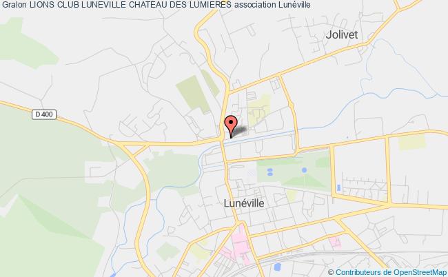 plan association Lions Club Luneville Chateau Des Lumieres Lunéville