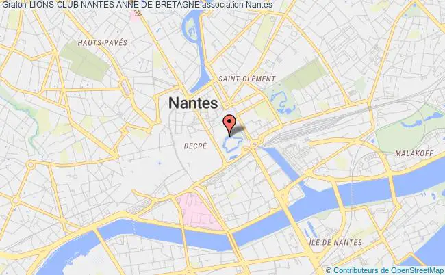 plan association Lions Club Nantes Anne De Bretagne Nantes