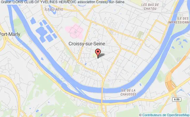 plan association Lions Club Of Yvelines Heraldic Croissy-sur-Seine