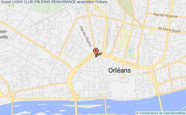 plan association Lions Club Orleans Renaissance Orléans