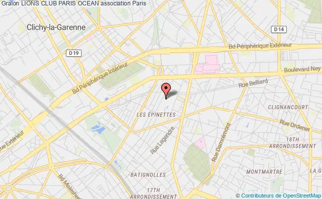 plan association Lions Club Paris Ocean Paris