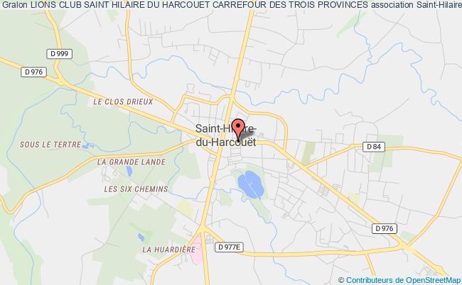 plan association Lions Club Saint Hilaire Du Harcouet Carrefour Des Trois Provinces Saint-Hilaire-du-Harcouët