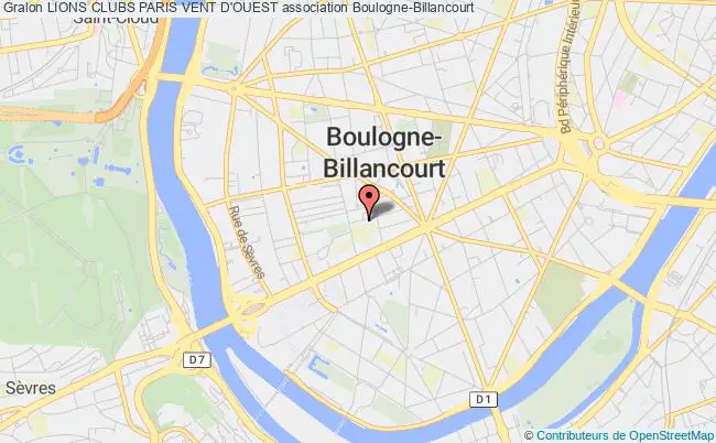 plan association Lions Clubs Paris Vent D'ouest Boulogne-Billancourt