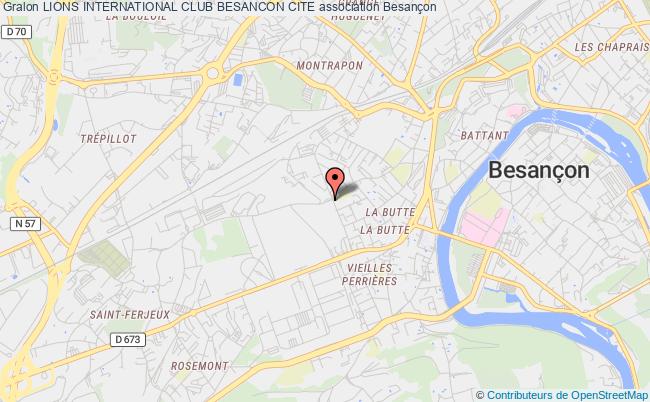 plan association Lions International Club Besancon Cite Besançon