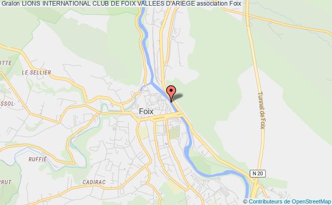 plan association Lions International Club De Foix Vallees D'ariege Foix