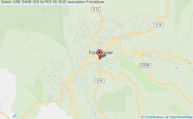 plan association Lire Dans Les Alpes Du Sud Forcalquier