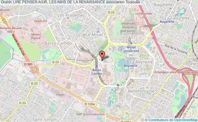 plan association Lire Penser Agir, Les Amis De La Renaissance Toulouse