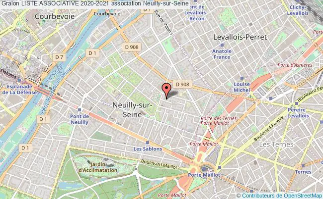 plan association Liste Associative 2020-2021 Neuilly-sur-Seine