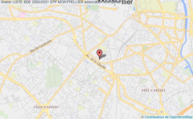 plan association Liste Bde 2020/2021 Epf Montpellier Montpellier