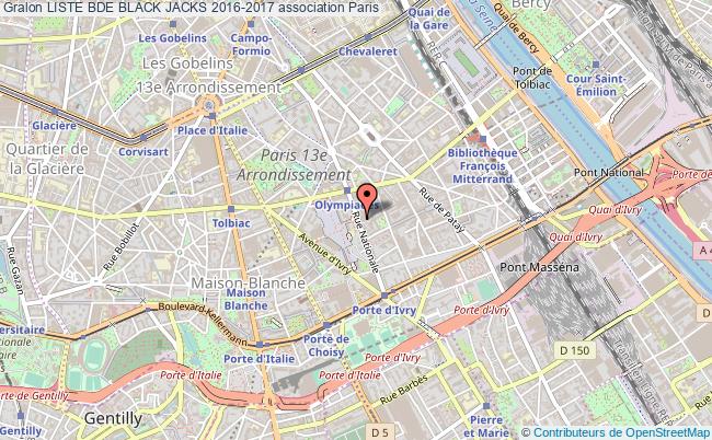 plan association Liste Bde Black Jacks 2016-2017 Paris
