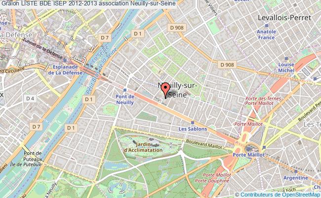 plan association Liste Bde Isep 2012-2013 Neuilly-sur-Seine