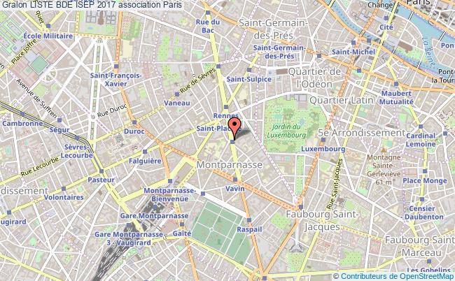 plan association Liste Bde Isep 2017 Paris