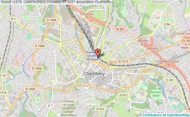 plan association Liste Campagnes Chambery 2021 Chambéry