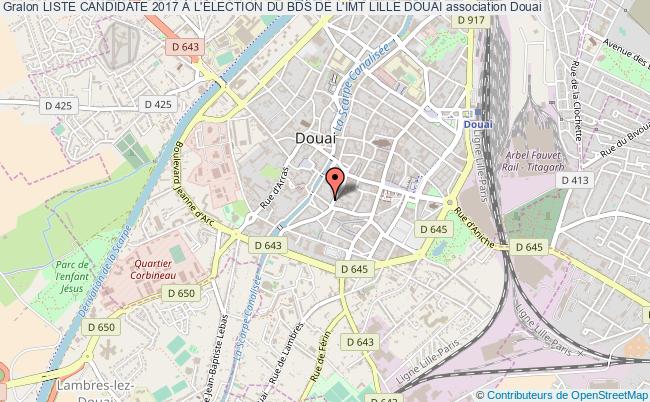plan association Liste Candidate 2017 À L'Élection Du Bds De L'imt Lille Douai Douai