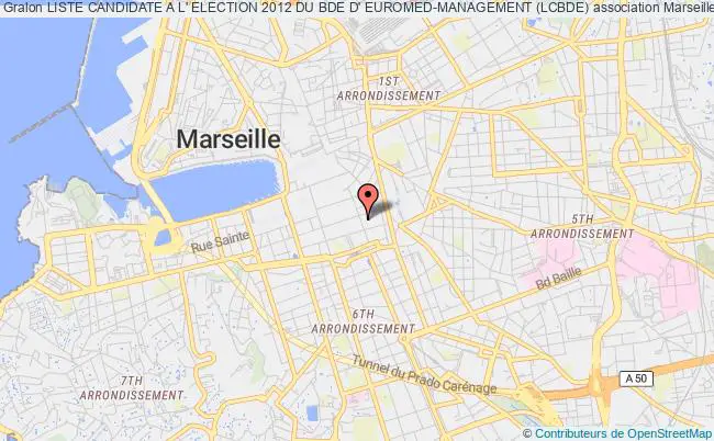 plan association Liste Candidate A L' Election 2012 Du Bde D' Euromed-management (lcbde) Marseille