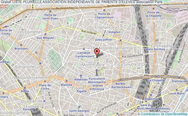 plan association Liste Plurielle Association Independante De Parents D'eleves Paris