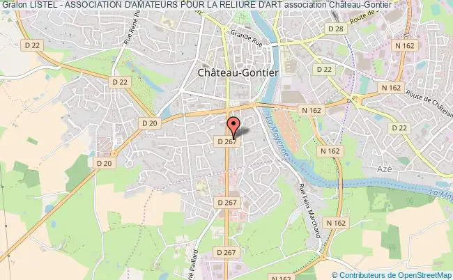 plan association Listel - Association D'amateurs Pour La Reliure D'art Château-Gontier