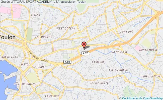 plan association Littoral Sport Academy (lsa) Toulon
