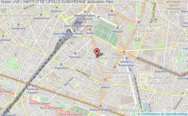 plan association Live L'institut De La Ville Europeenne Paris