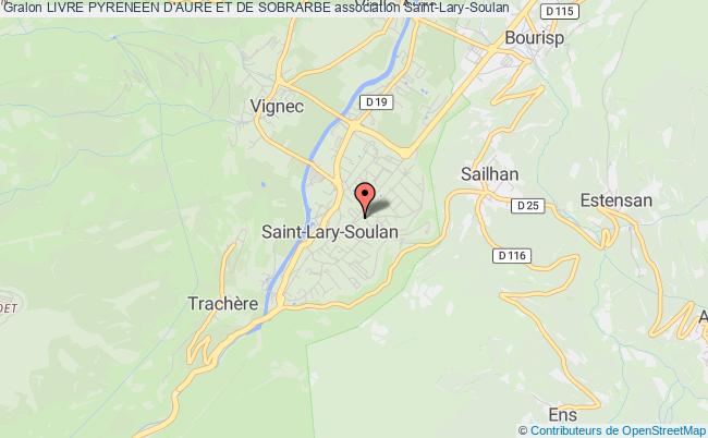 plan association Livre Pyreneen D'aure Et De Sobrarbe Saint-Lary-Soulan