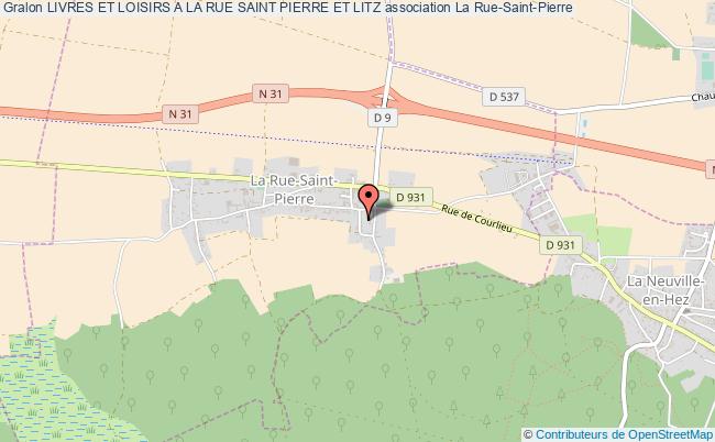 plan association Livres Et Loisirs A La Rue Saint Pierre Et Litz La Rue-Saint-Pierre
