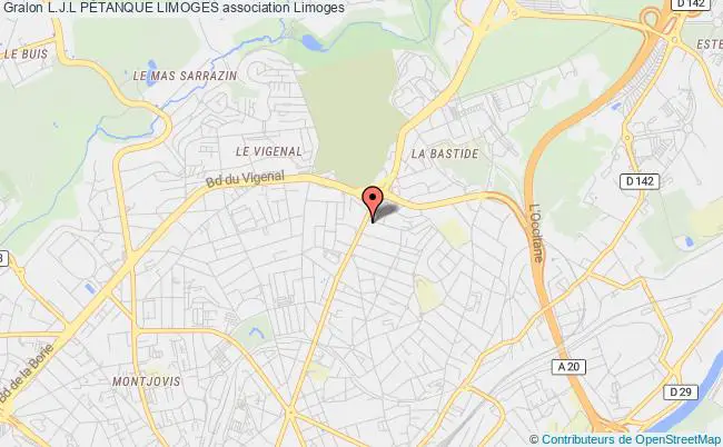 plan association L.j.l PÉtanque Limoges Limoges