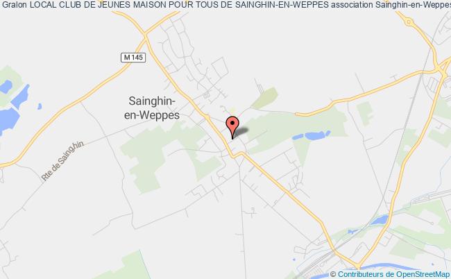 plan association Local Club De Jeunes Maison Pour Tous De Sainghin-en-weppes 