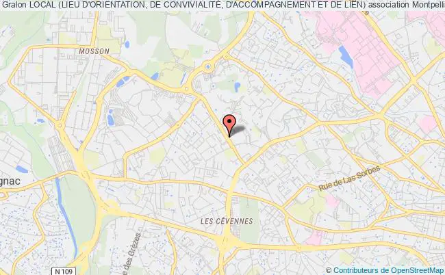 plan association Local (lieu D'orientation, De ConvivialitÉ, D'accompagnement Et De Lien) Montpellier