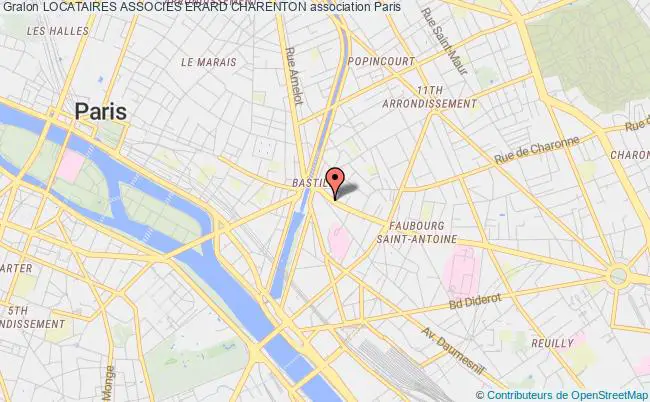 plan association Locataires Associes Erard Charenton Paris
