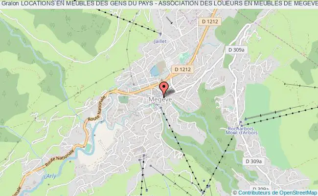plan association Locations En Meubles Des Gens Du Pays - Association Des Loueurs En Meubles De Megeve. Megève