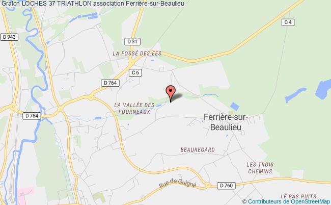 plan association Loches 37 Triathlon Ferrière-sur-Beaulieu